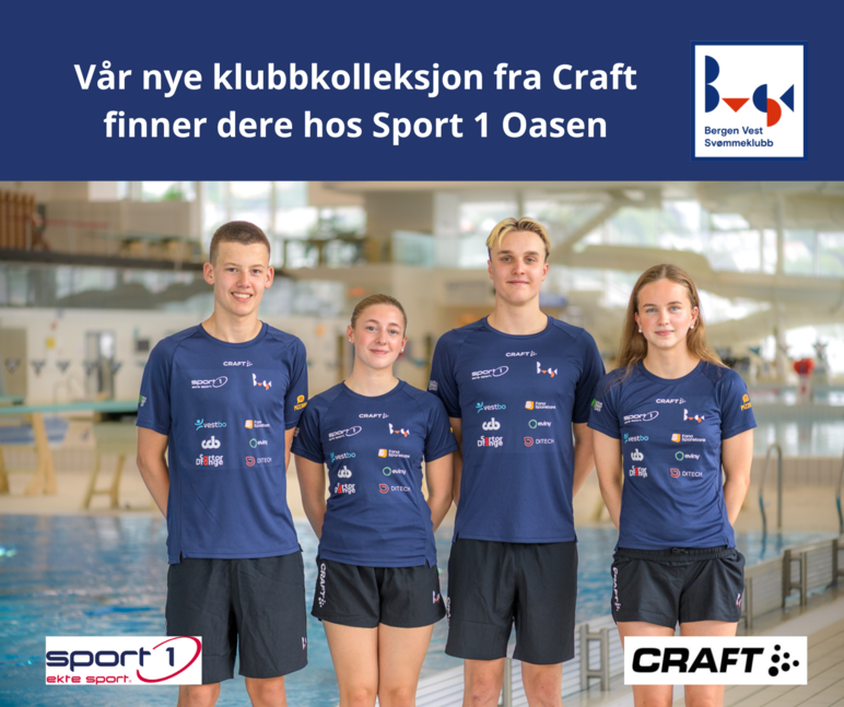 Utøvere i klubbtøy fra Craft 