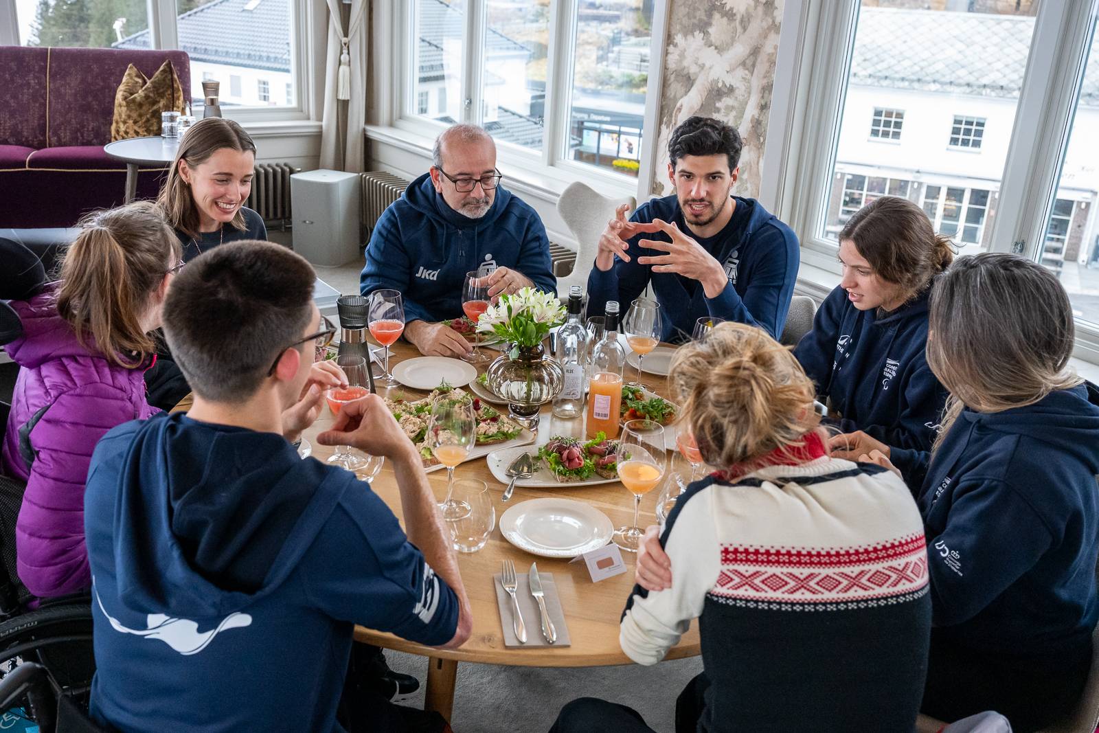 Parautøverne hadde VIP bordet 