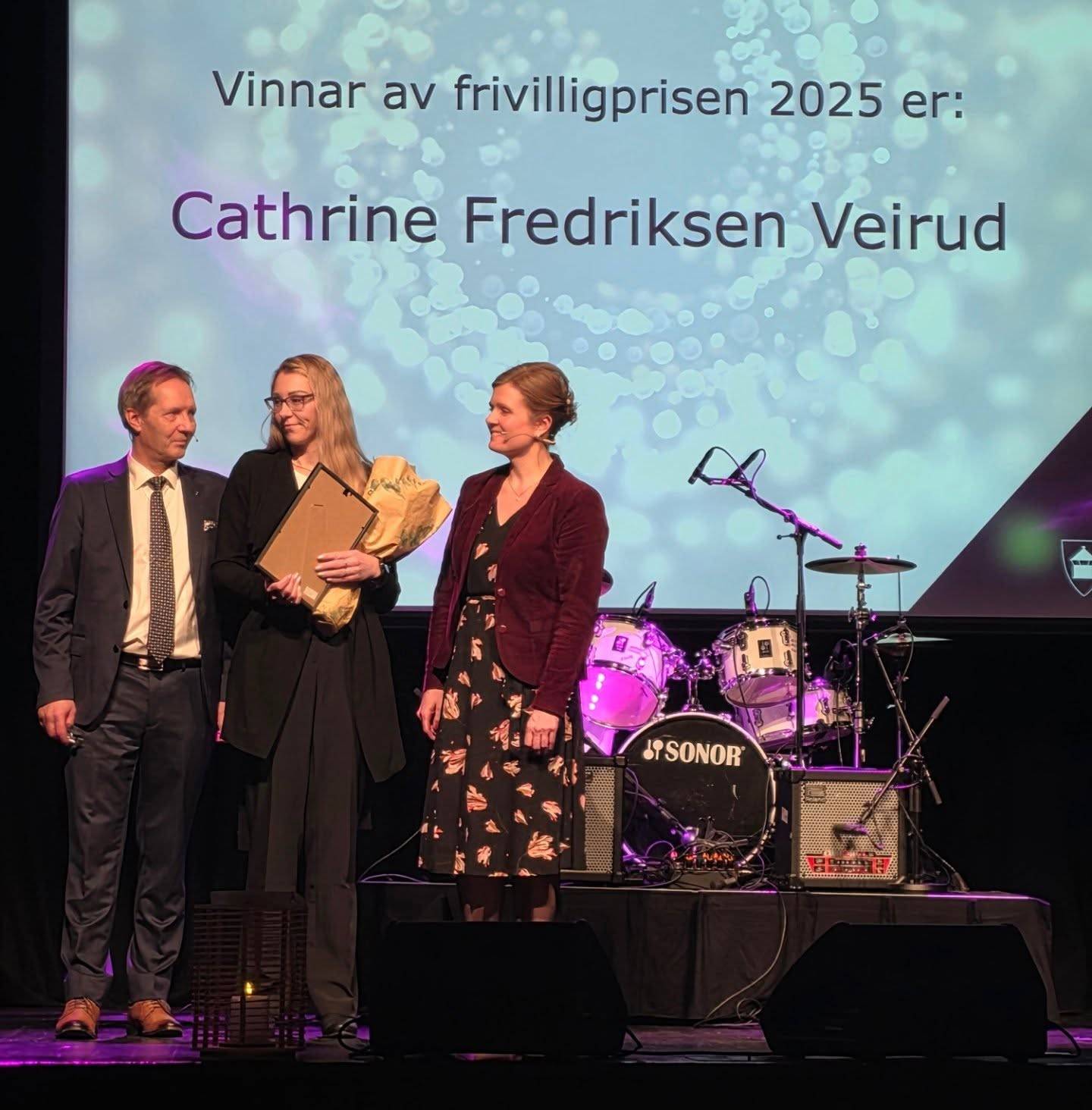 Cathrine Fredriksen Veirud ble tildelt Øygarden kommune sin frivillighetspris