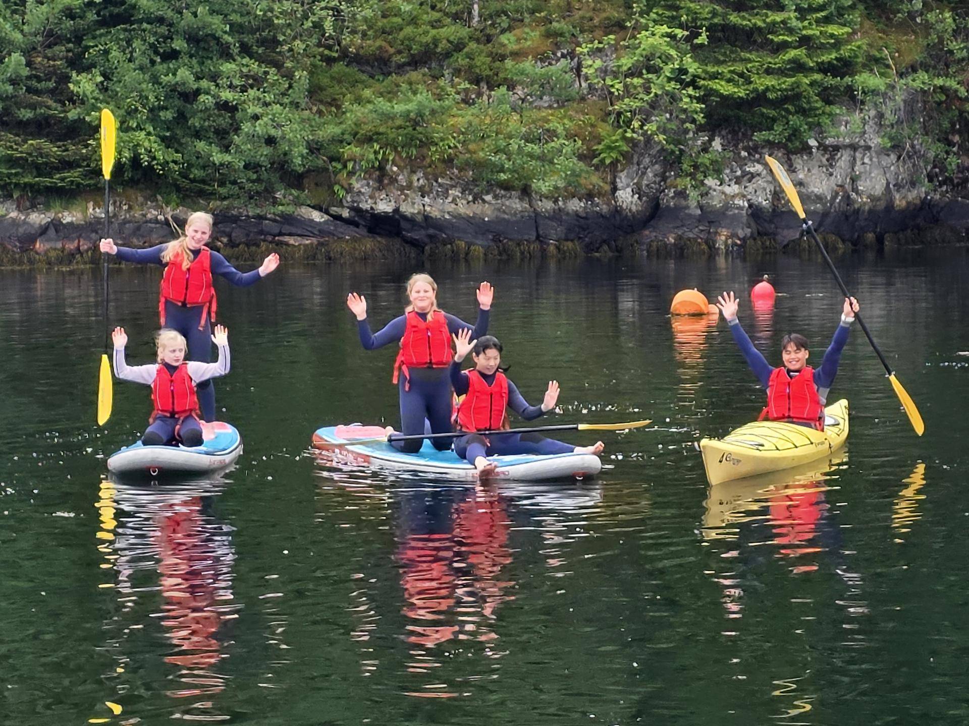 Deltakere og TEAM leder på Sjøcamp
