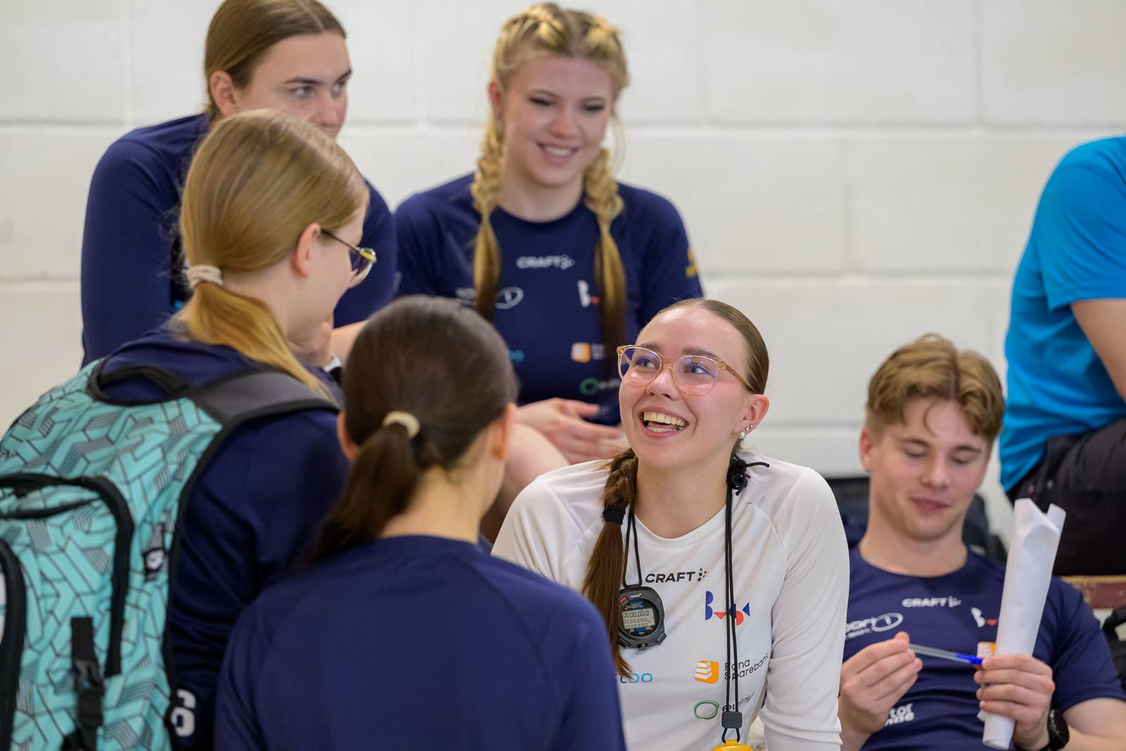 Trenerne var selvsagt på plass med god stemning