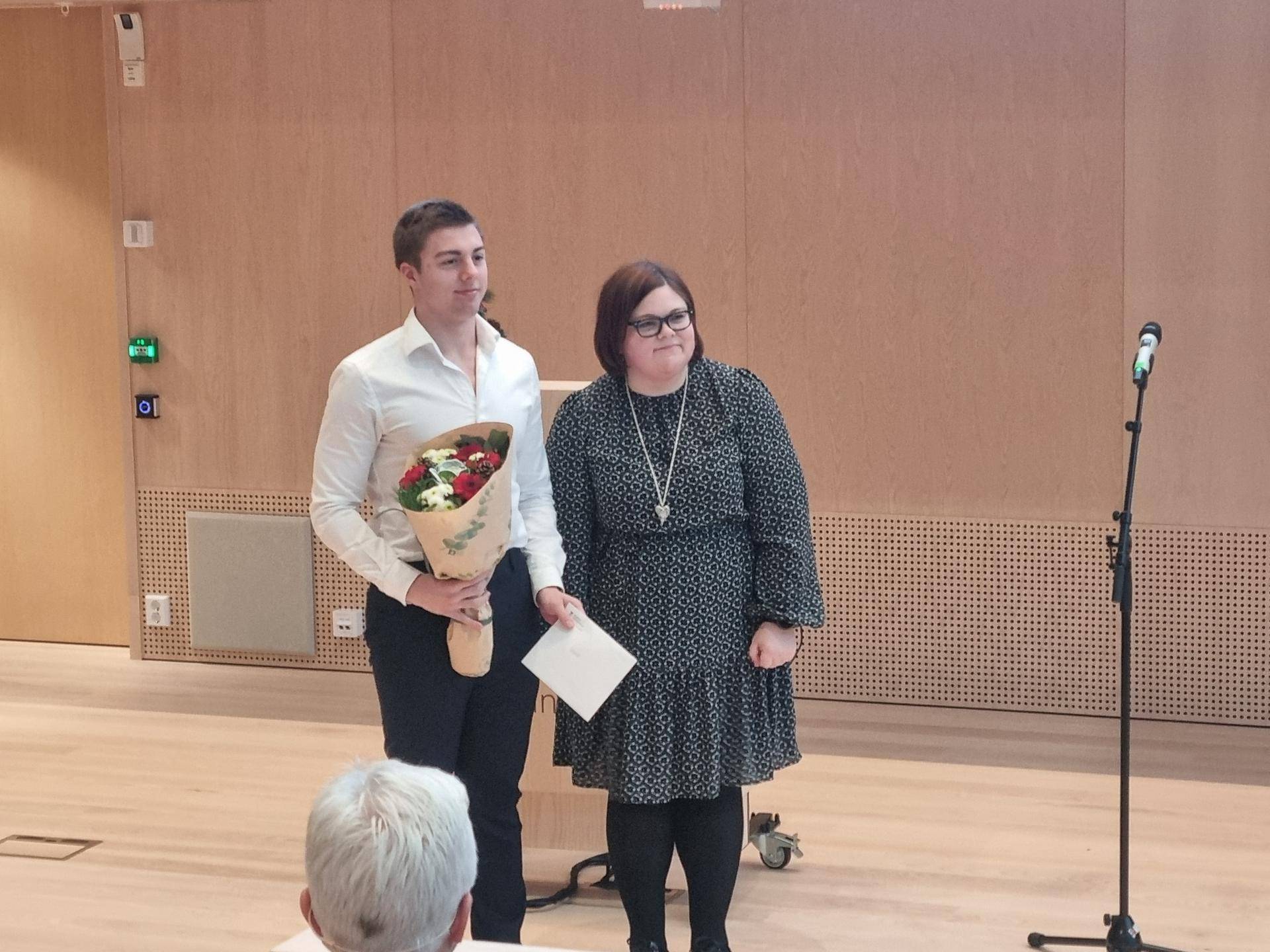 Daniel Marinov fikk stipend fra Vestland fylkeskommune