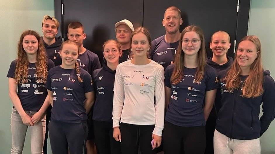 BVSK gjengen som deltok i NM Kortbane 2025