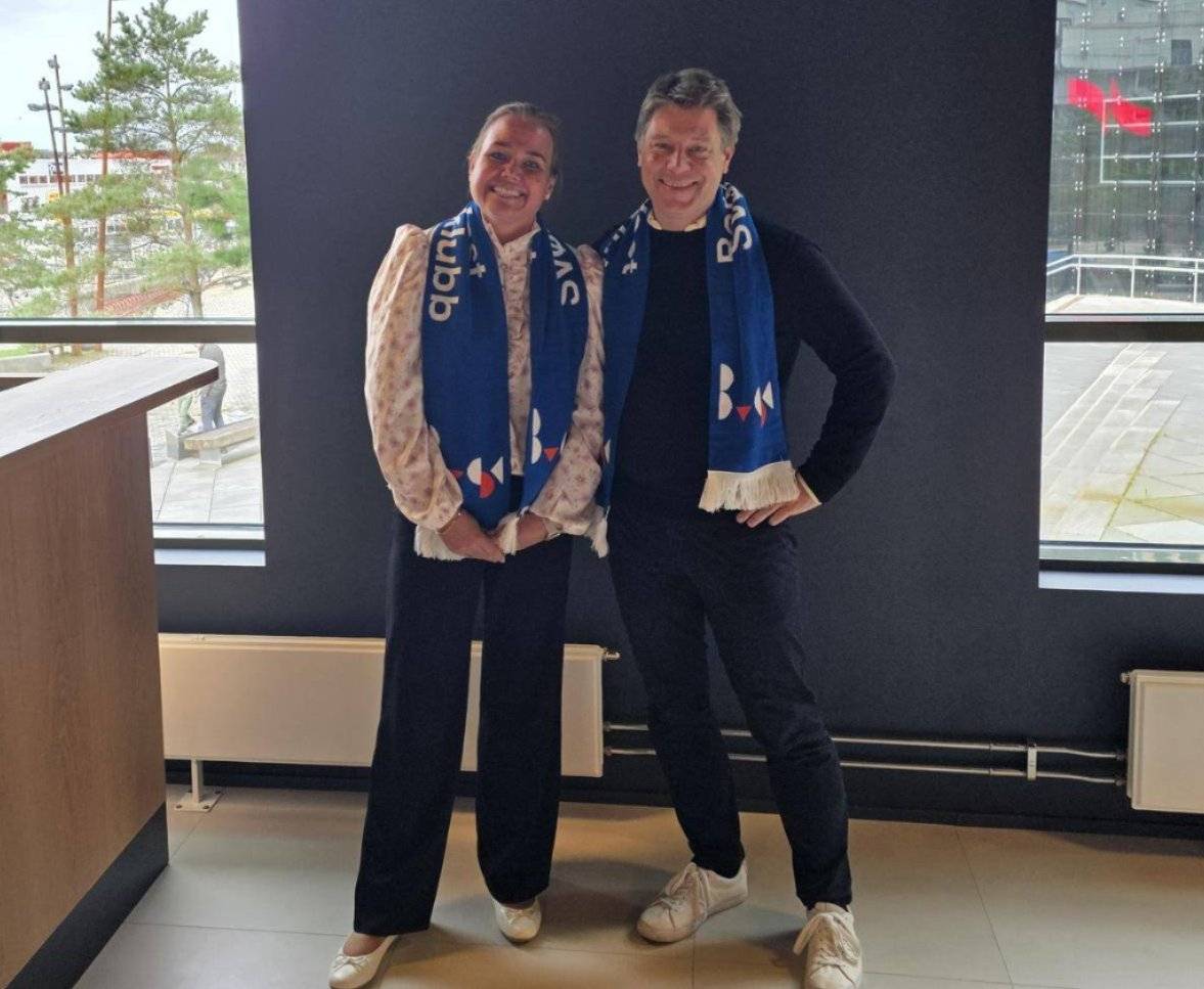 Banksjef Camilla Nygård og Erik Kubon Halvorsen