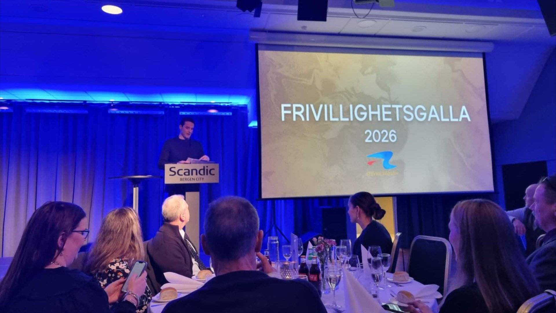 Markus Lie ønsker velkommen til Frivillighetsgalla