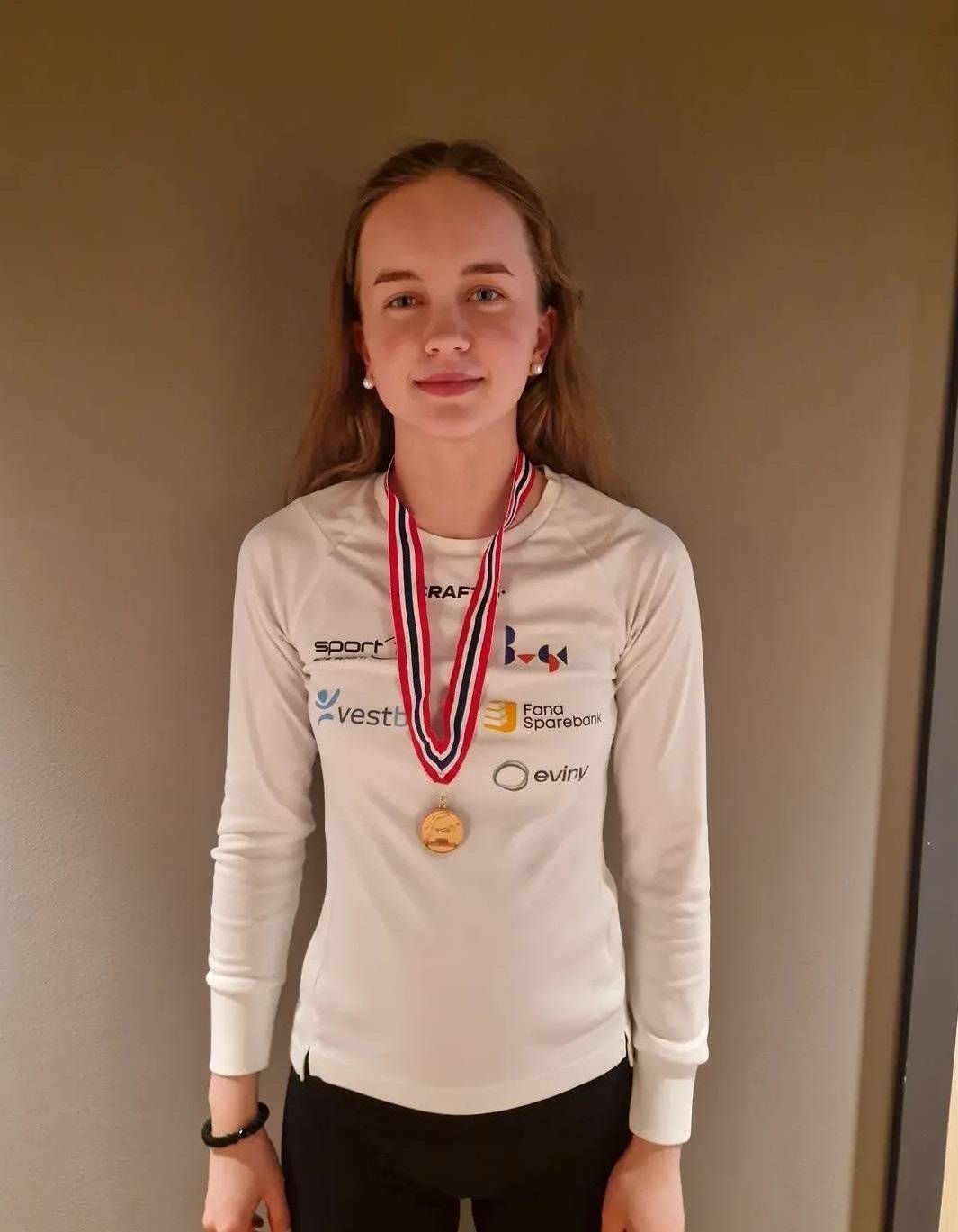 Første junior NM medalje individuelt for Elise