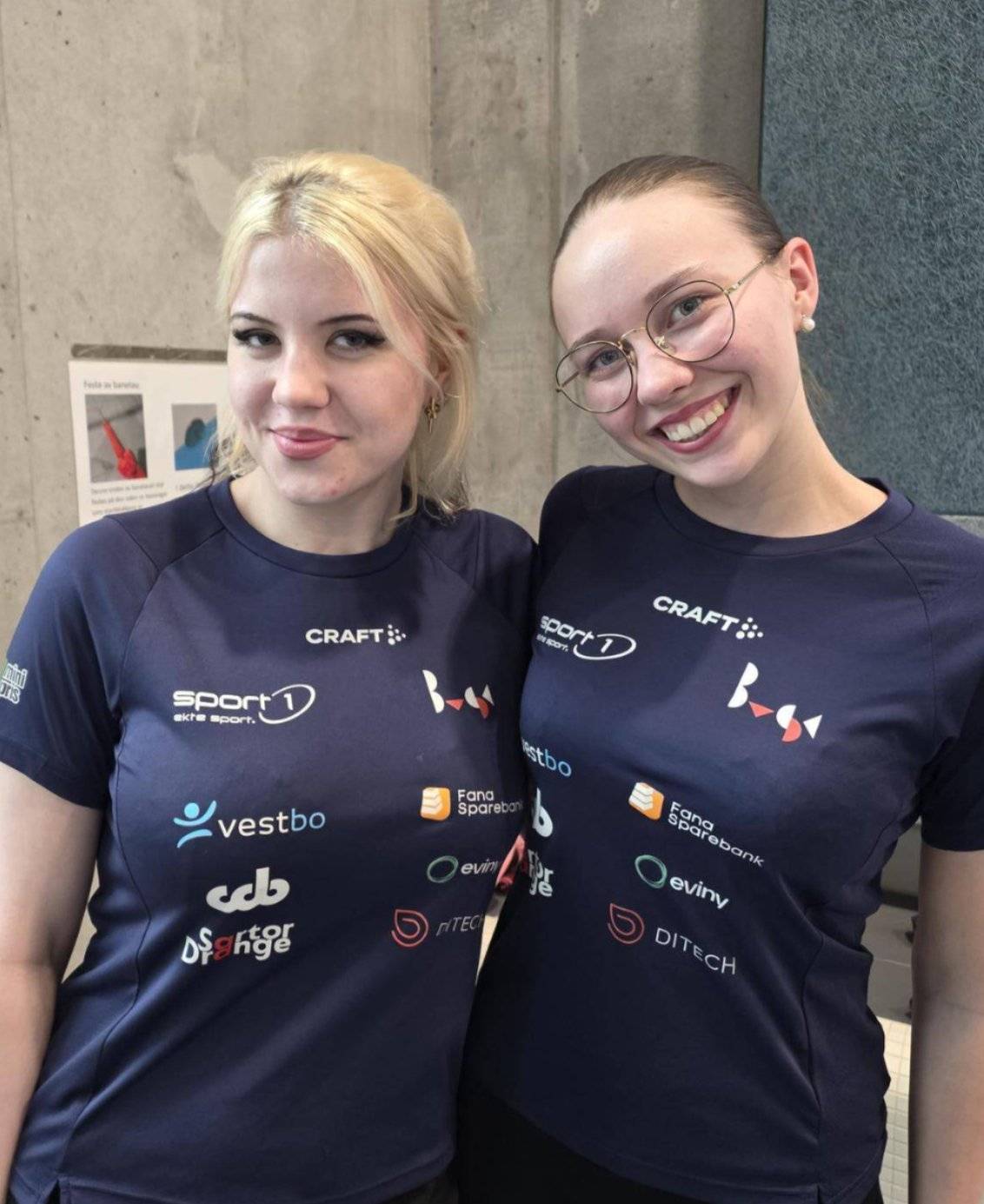 Alise og Katerina gledet seg 